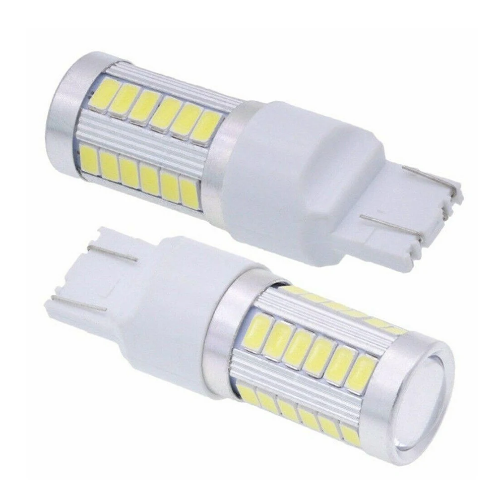 4 шт./компл. T20 7440 7443 W21W 33SMD светодиодный Canbus без ошибок автомобиля задние тормоза светильник белого цвета