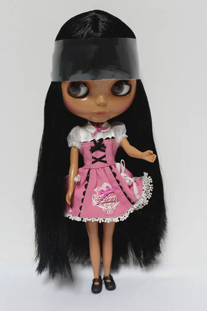 Free Shipping big discount RBL-132DIY Nude Blyth doll birthday gift for girl 4colour big eyes dolls with beautiful Hair cute toy