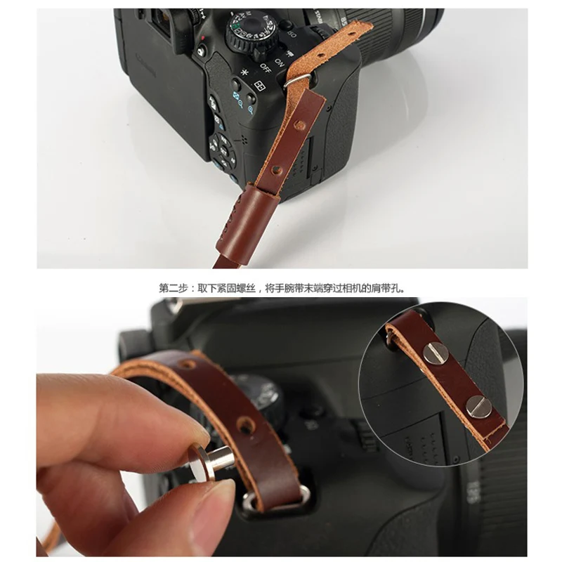 Ремешок из натуральной кожи для камеры Sony RX100 II IV RX100M5 WX500 A5000 A5100 A6000 A6300|camera wrist|dslr