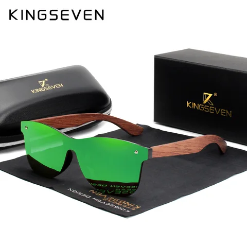KINGSEVEN натуральные деревянные солнечные очки мужские поляризованные Модные солнцезащитные очки, оригинальные очки для защиты глаз, Oculos De Sol Masculino