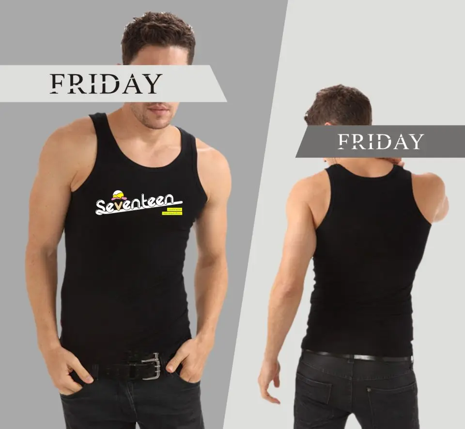 Luckyfridayf семнадцать Летняя майка группы логотип печати Упражнение workouttank Топы Для