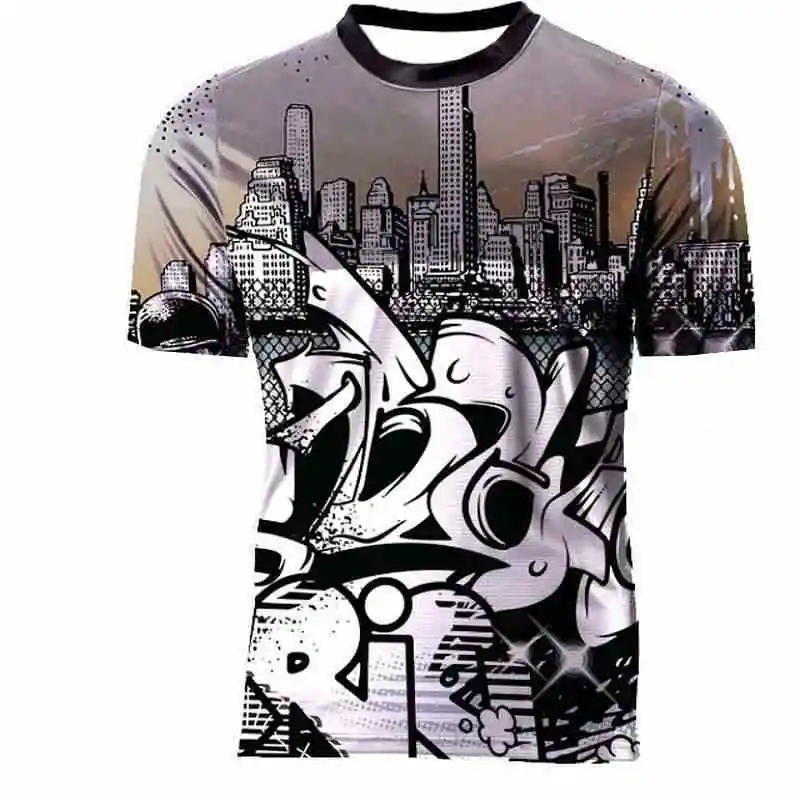 Мужская футболка с коротким рукавом dh черная длинная для мотокросса горного