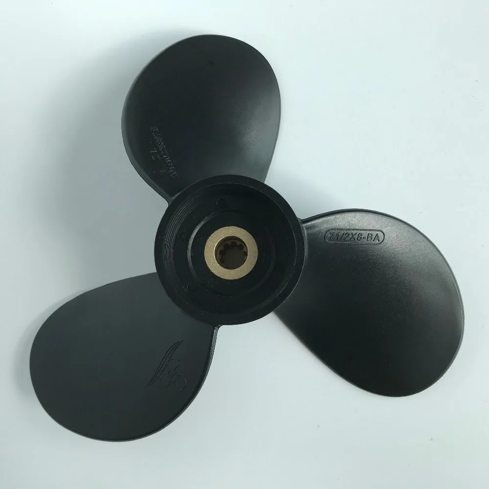 

Free shipping 7 1/2x8 plastic propellers For yamaha 2.5-6HP propellers 9 tooth propellers outboard boat marine propellers