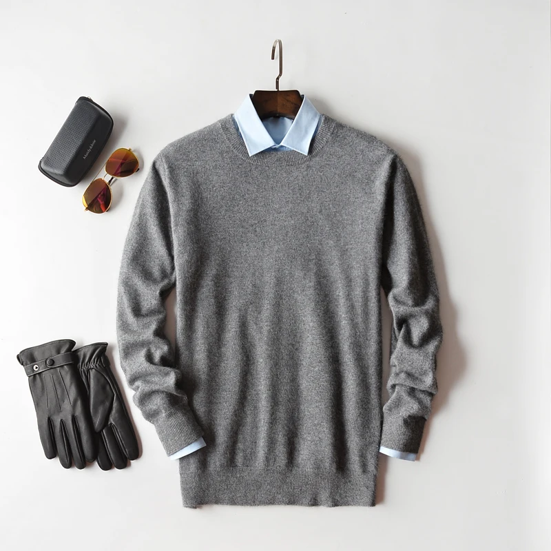 Cashmere cotton sweater men 2019 autumn winter jersey Jumper pull homme hiver pullover o-neck Knitted sweaters | Мужская одежда