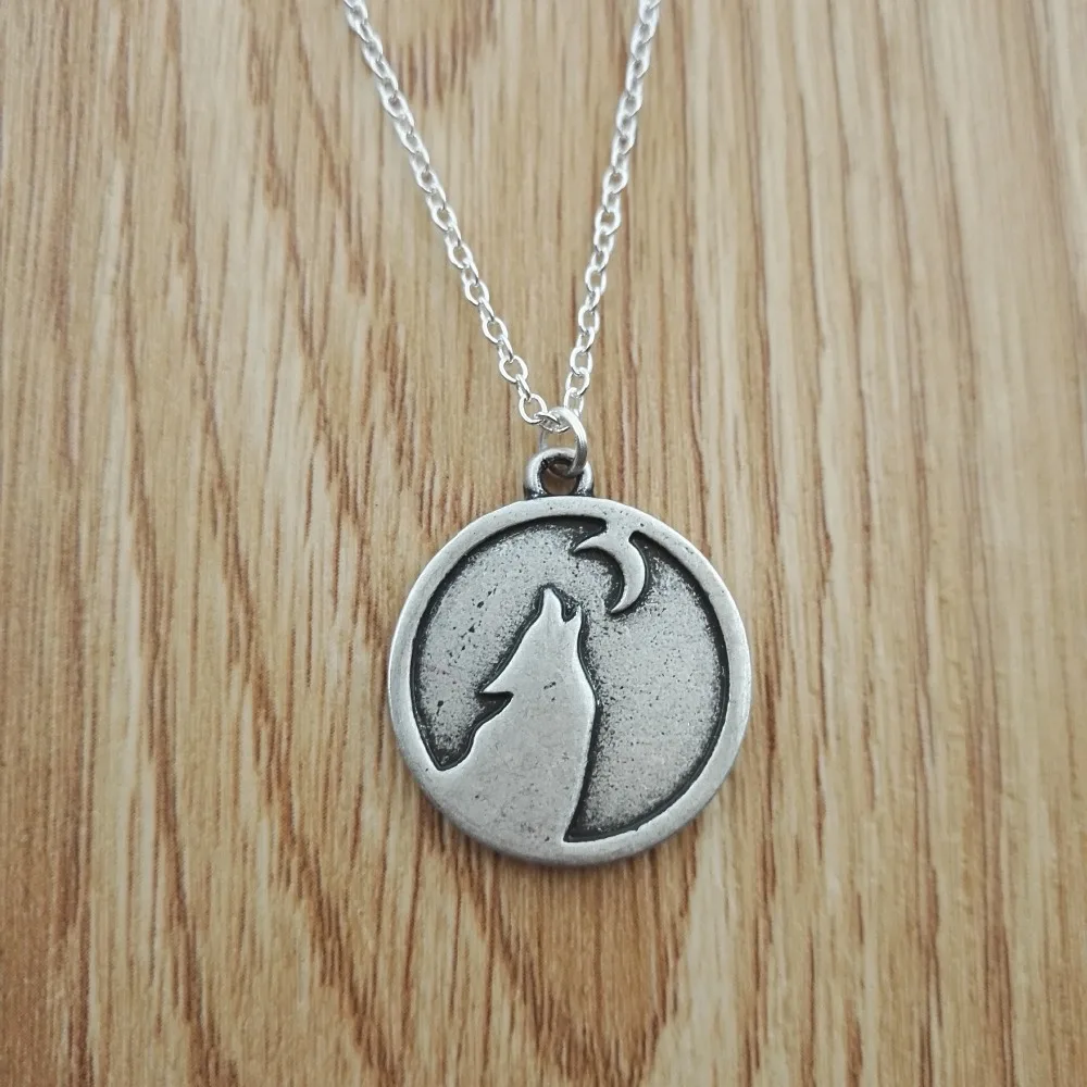 10 шт. ожерелье с волком под луной ювелирные изделия дух SanLan|moon jewelry|necklace moonwolf necklace |