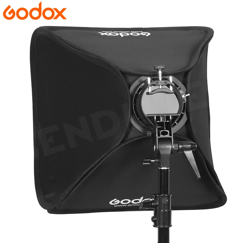 Godox 50x50 см вспышка Speedlite софтбокс + S образный кронштейн Bowens комплект крепления с 2 м
