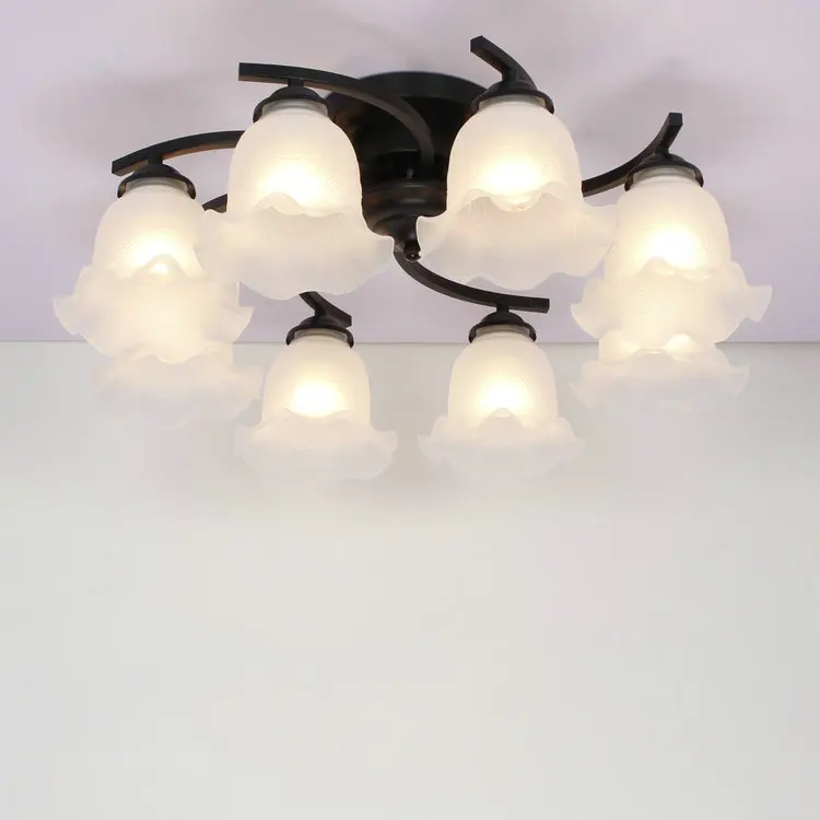 

Multiple Chandelier living room chandelier iron simple atmosphere of modern garden bedroom ceiling decorated with ZX189