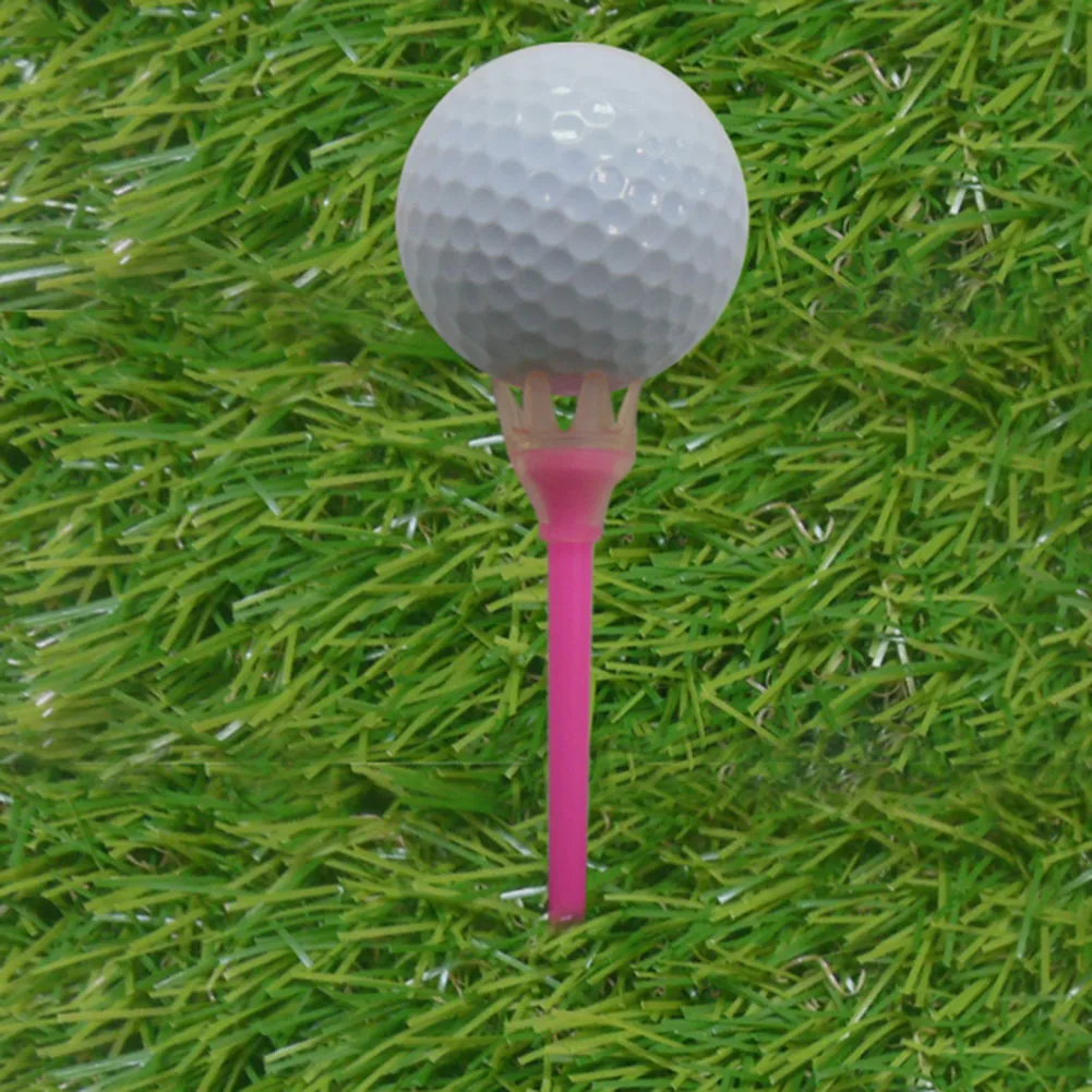 

CRESTGOLF 50pcs 83mm+10mm(crown) Plastic Golf Tees Rubber Crown Head Design---Frictionless,Ultra Durable