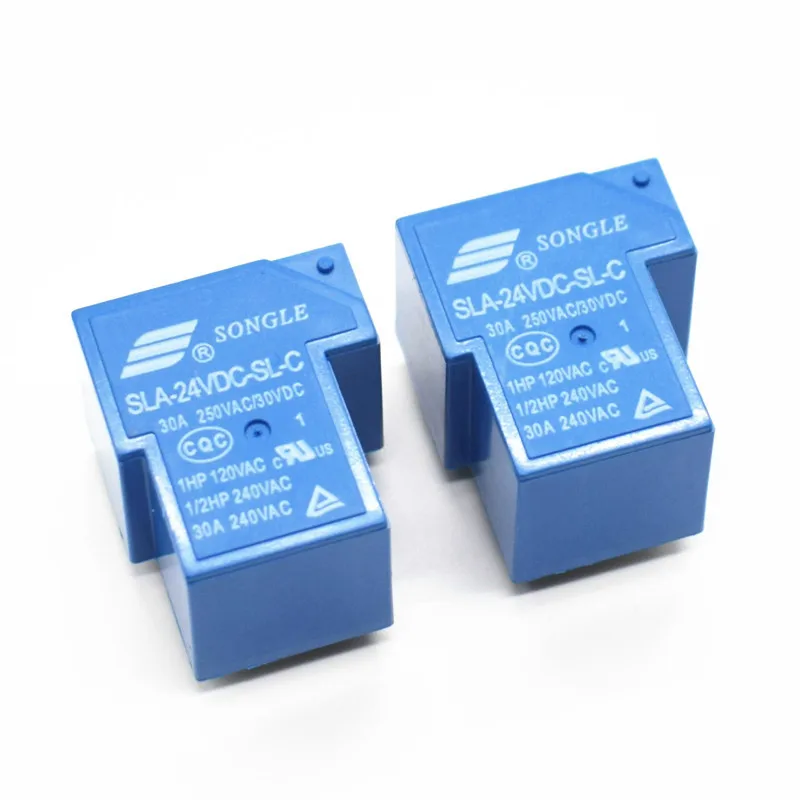 T90 катушки реле 24VDC 30A 250VAC 30VDC 6-контактный переходник с внутренней 1NO 1NC SLA-24VDC-SL-C PCB Тип Мощность реле