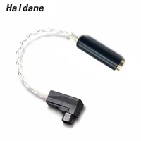 free shipping haldane 10cm 4 pin rsaalo balanced male to 2 5mm trrs balanced female earphone audio adapter cable