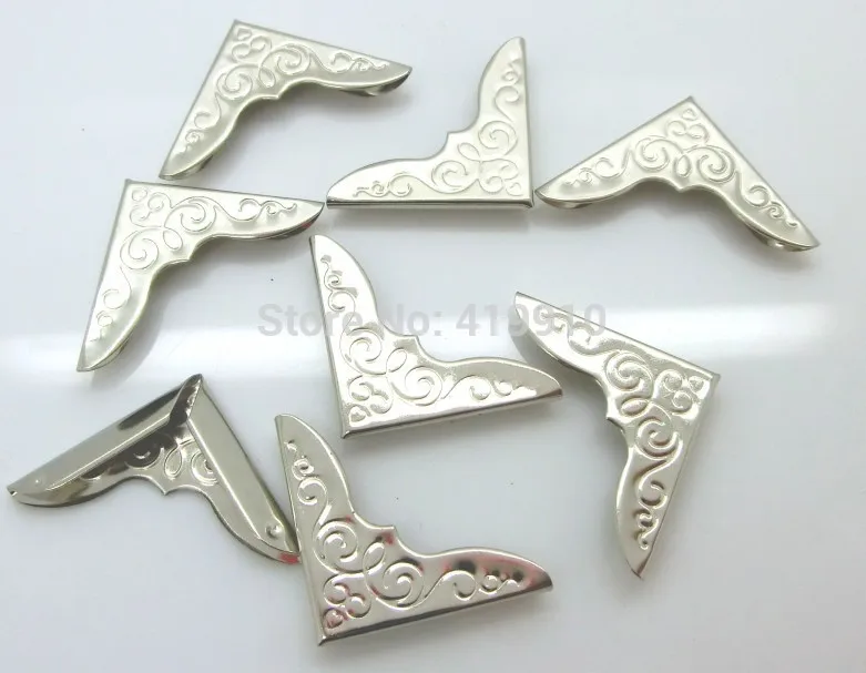 Бесплатная Shipping-100PCs Альбомы для скрапбукинга серебристого цвета меню папки Угловые протекторы (Подходит толщиной 3 мм) 32x23 мм J1722 (art.: 788fb2c7d) - 788fb2c7d