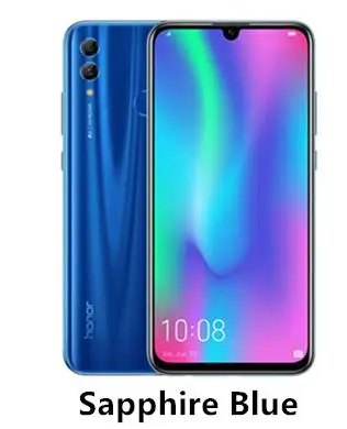 blue Honor 10 Lite ram, 3G rom, 64G, глобальная версия, 6,2 дюймов, FHD 2340X1080, фронтальная камера 24 МП, AI, отпечаток пальца, 710, Android 9,0, мобильный телефон - Цвет: blue