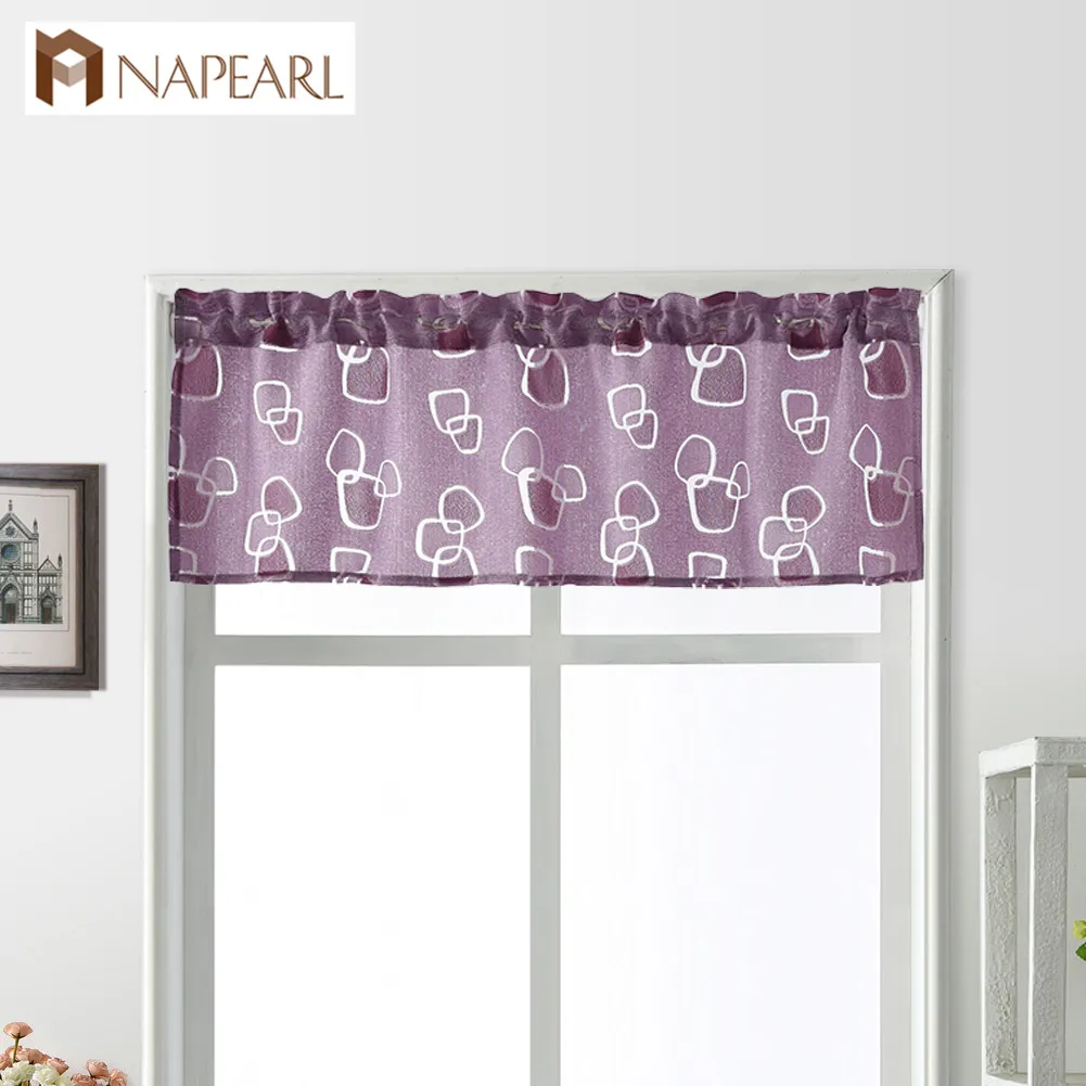 NAPEARL 1 шт. новые подзорные Короткие шторы для кухни окна универсальные прозрачные