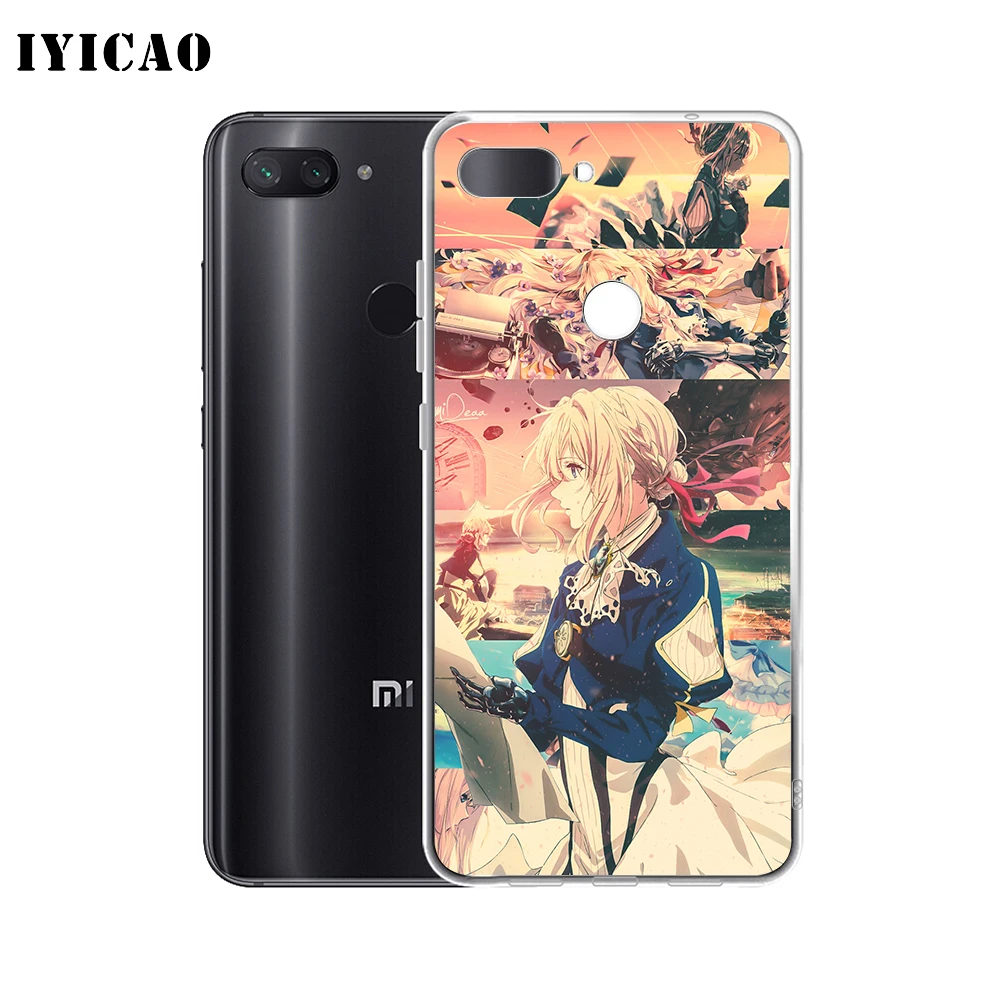IYICAO фиолетовый мягкий силиконовый чехол для телефона Evergarden Xiaomi Redmi 4A 5A 6A Note 7 6 5 Pro