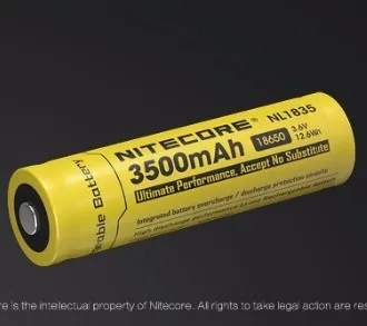 1 шт. Nitecore NL1835 18650 3500 мАч 3.6В 9.6Wh перезаряжаемый литий ионный аккумулятор высокого