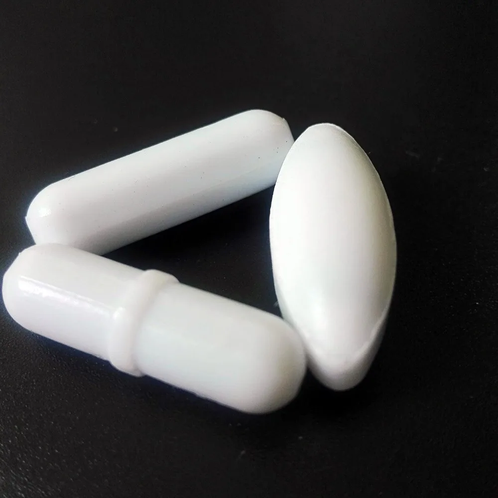 Магнитные мешалки из ПТФЭ разных размеров 3 шт.|stir bar magnetic|shape |