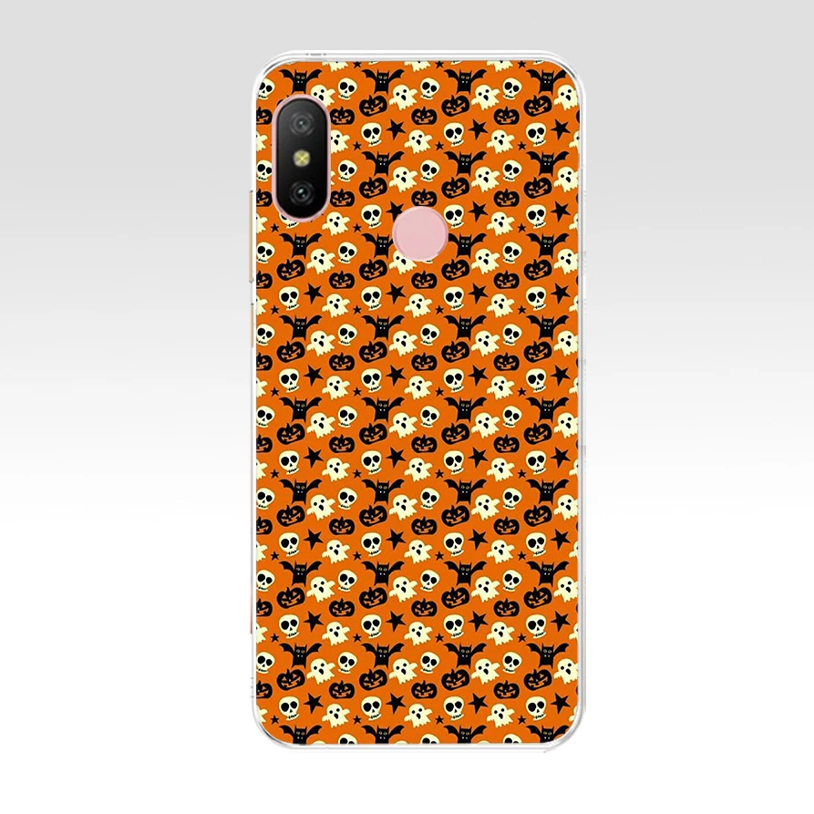 Мягкий Силиконовый ТПУ чехол для телефона xiaomi redmi 7 7a note 4A 4X 6 Pro 6A 124FG с тыквой