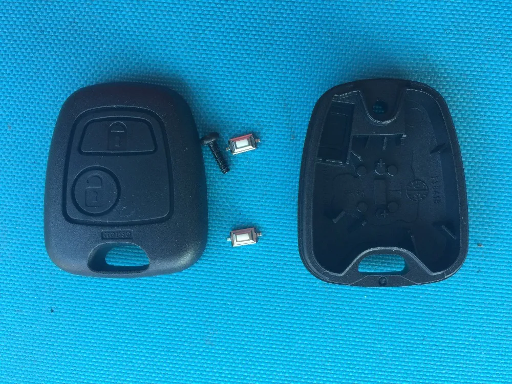 Чехол для дистанционного ключа с двумя кнопками Peugeot 206 чехол лезвием No NE73 без