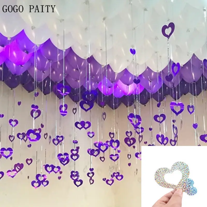 GOGO PAITY Горячие воздушные шары расшитые блестками дождь кулон с шелковыми нитями