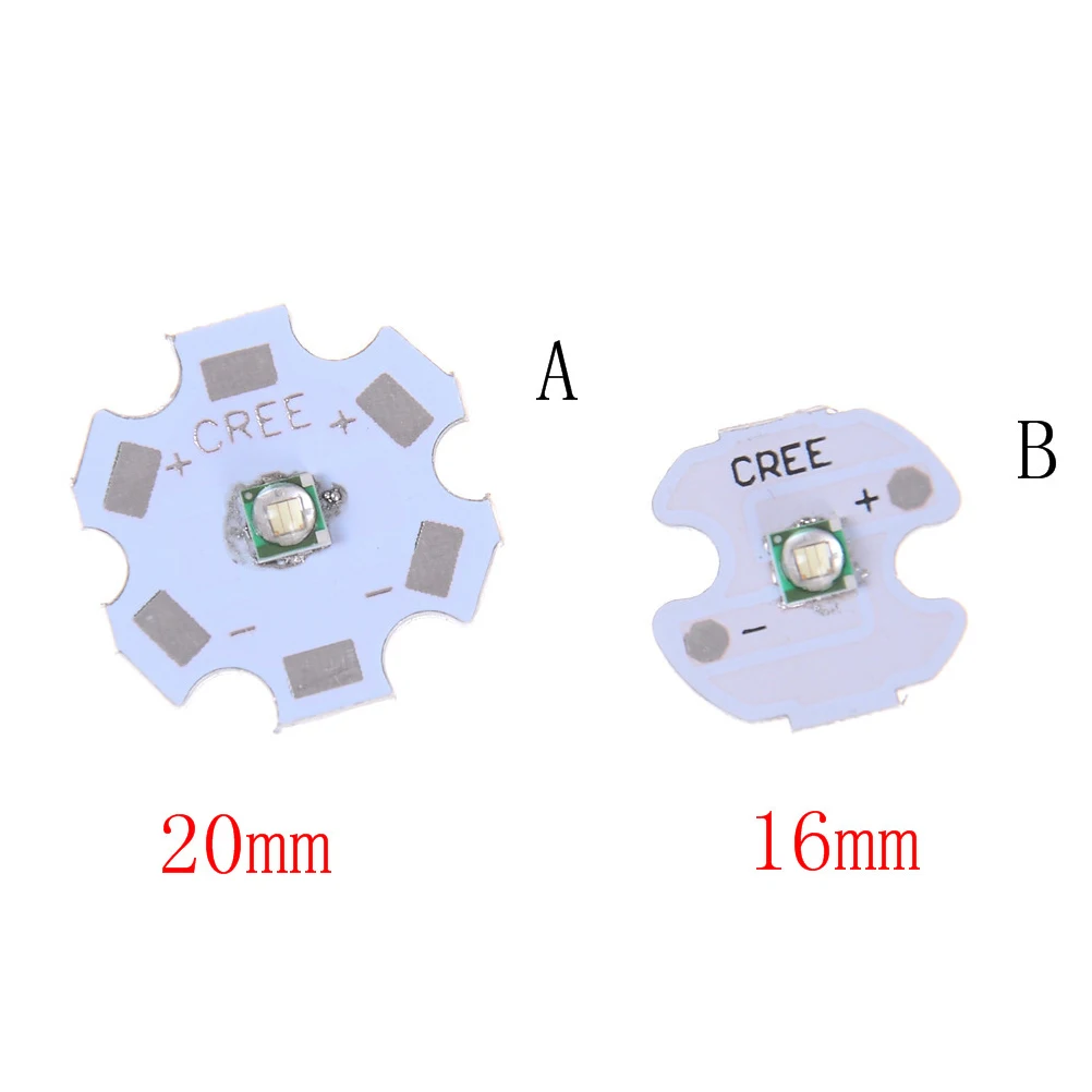 

5pcs/lot High Power Cree LED Green Light Emitter Diode Chip With 16mm 20mm