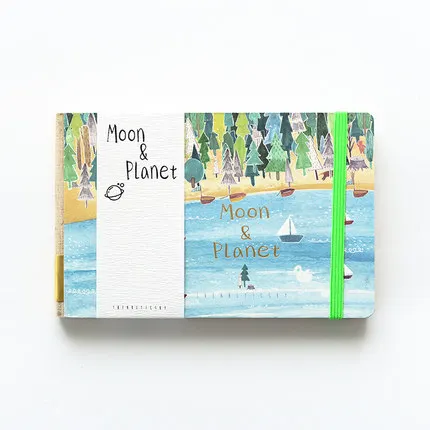 8 В Корейском стиле Kawaii книга в твердой обложке, офисные школьные Тетрадь пустой повязки планировщик канцелярские милые граффити ручная роспись A5 Bujo - Цвет: 8