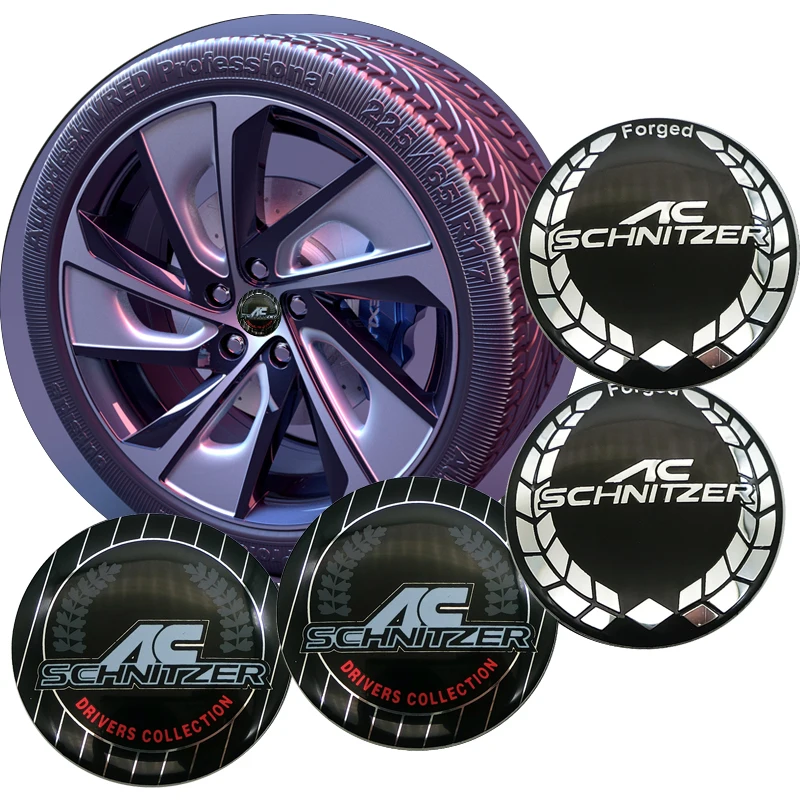 

4pcs 56mm Car Wheel Center Hub Cap Cover Sticker Rim Emblem Badge Fit For BMW AC SCHNITZER M M3 M5 E34 E36 E60 E90 E46 E39 X3 X5