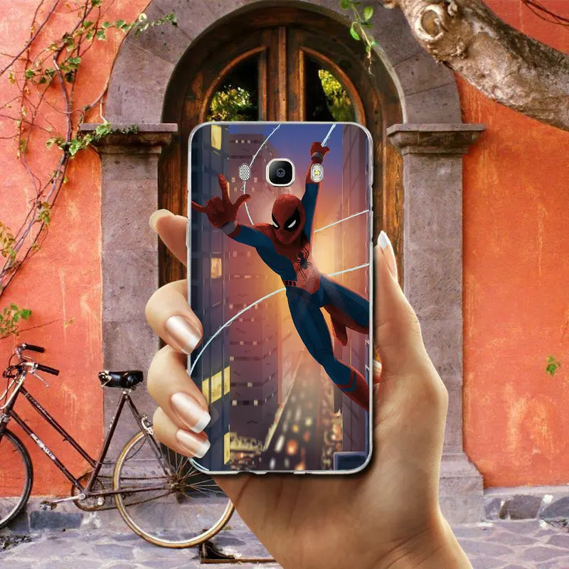 Photo 1 Для Samsung Galaxy J1 J2 J3 J4 J6 J5 J7 J8 A3 A5 A7 чехол мягкий, ТПУ Силиконовые чехлы для телефонов с изображением Человека-паука светящийся костюм - Цвет: Photo 1