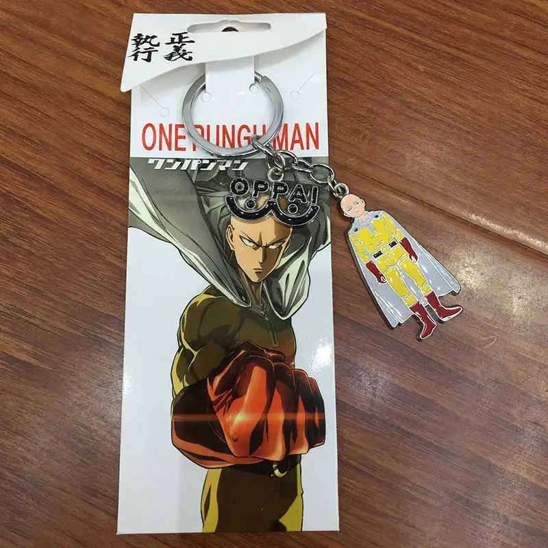 Оптовая продажа цепочка для ключей Аниме One Punch Man коллекция из сплава металла