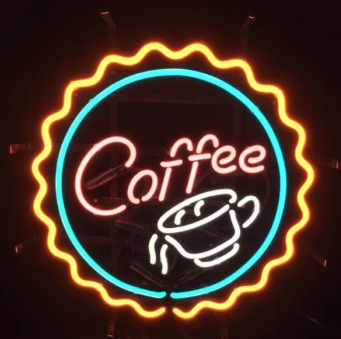 

Custom Coffee Cafe Drink Glass Neon Light Sign Beer Bar