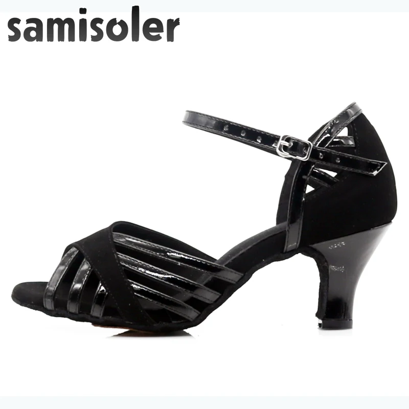 SamisolerSalsa/Обувь для латинских танцев; женская Обувь для бальных танцев; обувь на высоком каблуке; мягкие туфли для танцев; сандалии для бальных танцев