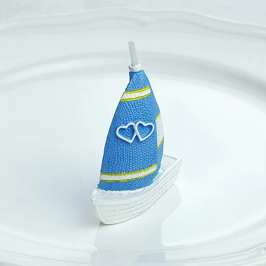 Форма для парусной лодки 3D Свеча силиконовая форма помадки торта мыла. глины резьбы по соли|form for|form for soapsilicone
