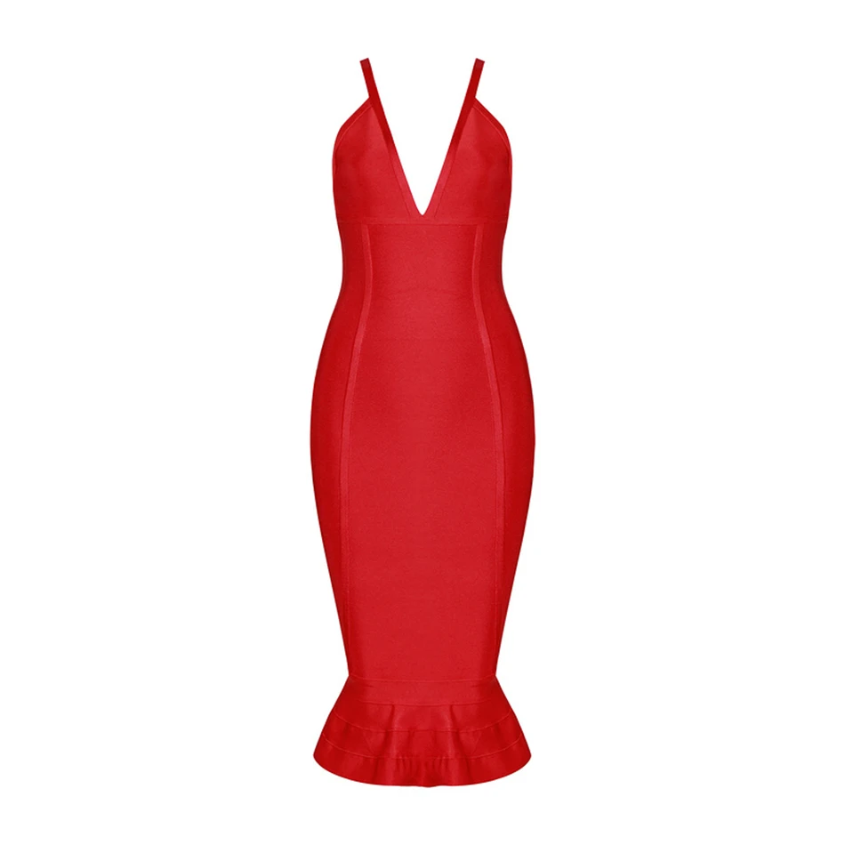 CIEMIILI сексуальное платье с v-образным вырезом длиной до колена бретельками
