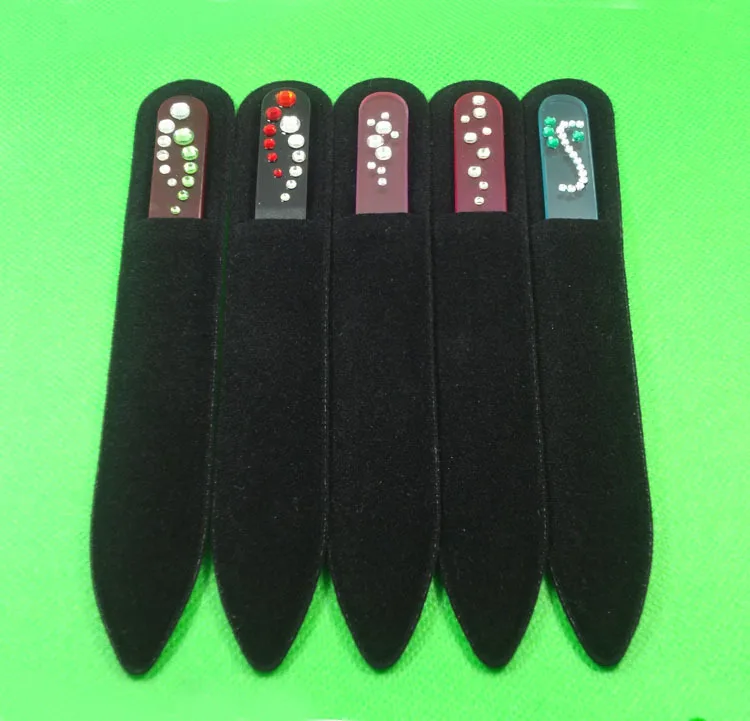 10x Стекло Пилочки для ногтей кристалл пилочка буфера Уход за ногтями детей с