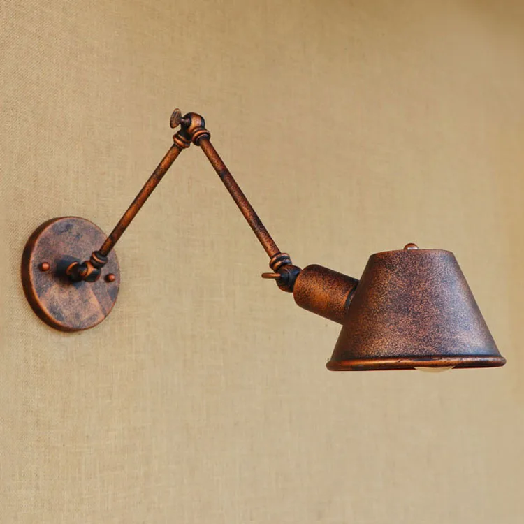 

RH Edison Adjustable Swing Long Arm Wall Light Fixtures Loft Industrial Vintage Wall Lamp Wandlamp Wall Sconce Lamparas De Pared