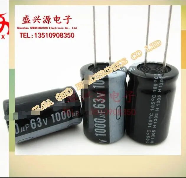 

63 v1000uf 1000 uf63v plug-in aluminum electrolytic capacitor size: 16 x25