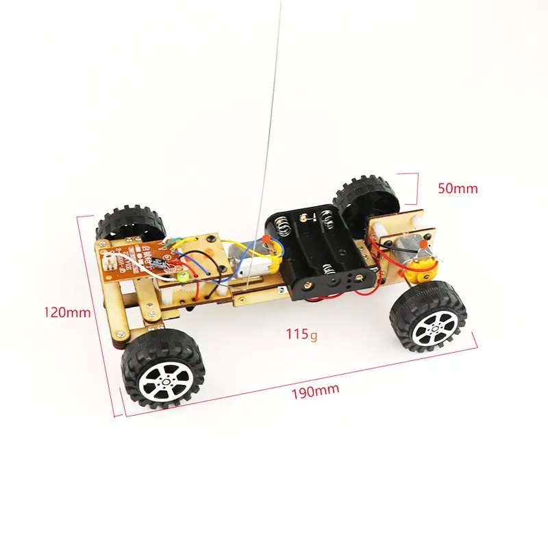 DIY обучающий электрический пульт дистанционного управления RC робот автомобиль научное изобретение игрушки для детей подарок Обучающие игрушки модели