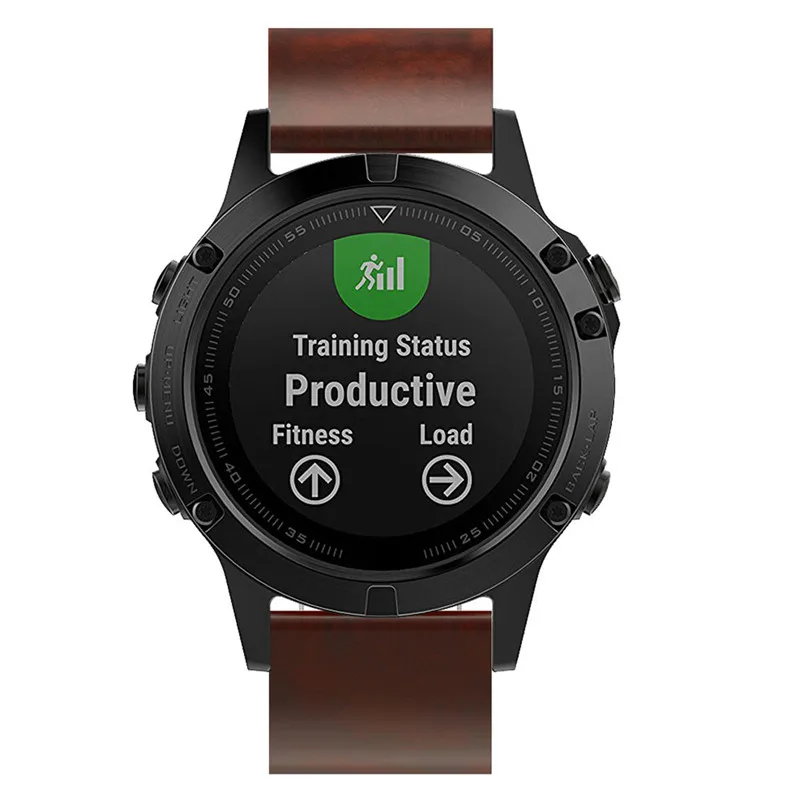 Fistar Замена роскошный кожаный ремешок для наручных часов с инструментами Garmin Fenix 5X