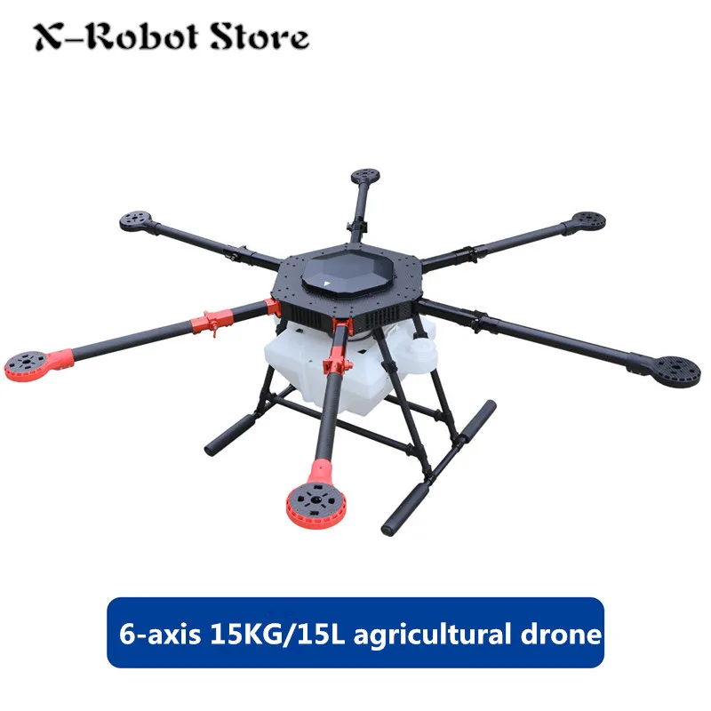 DIY 15 кг/15L сельское хозяйство drone распыления Подвеса 6 оси 1550 мм Колесная база