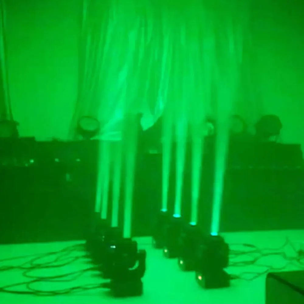 Светодиодный 60 Вт Точечный светильник DMX512 подвижный головной 7 цветов + Белый