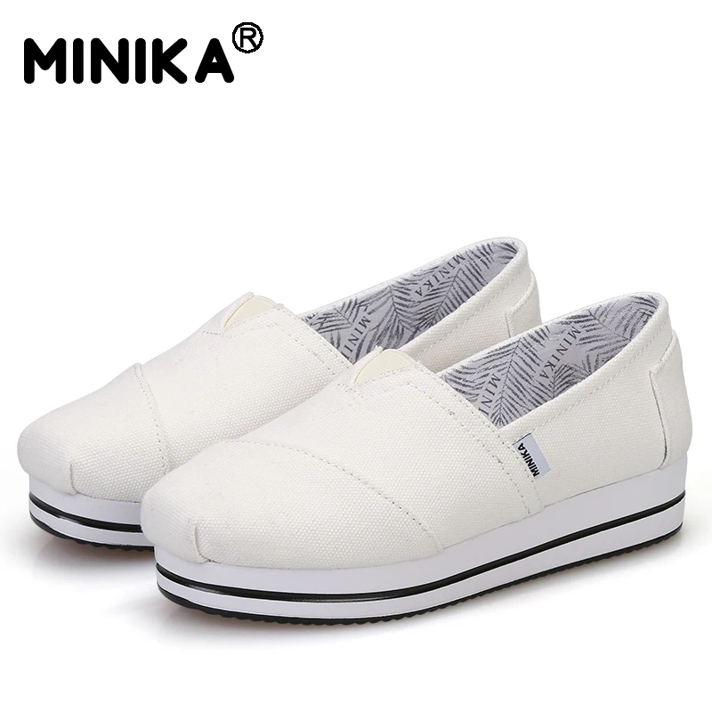 Minika женская обувь лоферы на плоской подошве Повседневная дышащая Женские туфли