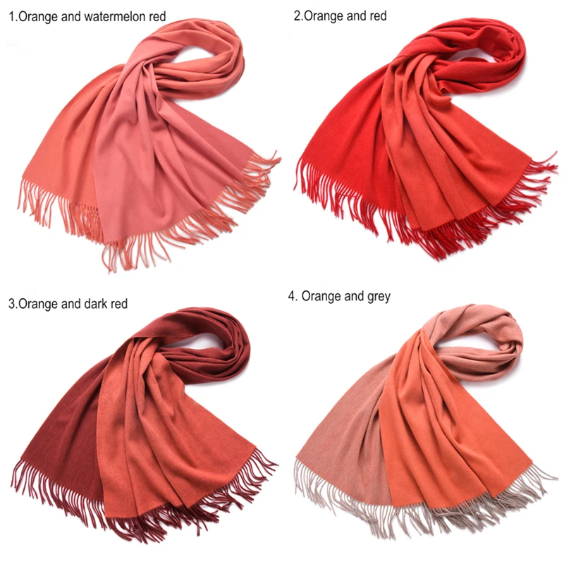 Разные цвета воды рябь шарф много цветов Толстая Шаль женские мягкие шарфы Cosywarmer