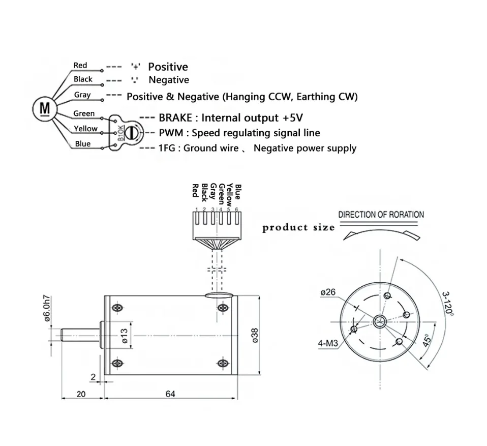 38SRZ-S DC бесщеточный Шестерни Мотор 12V 24V 2000/3000/4000/5000 об/мин встроенным приводом маленький бесщеточный двигатель для DIY хобби Free в сборе