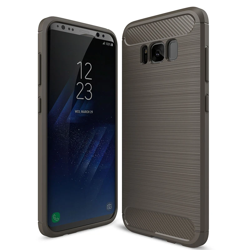 Мягкий чехол из углеродного волокна для Samsung Galaxy S8 S9 Plus S6 S7 Edge J7 J5 J3Pro J2 Prime A3 A8 2018 2016