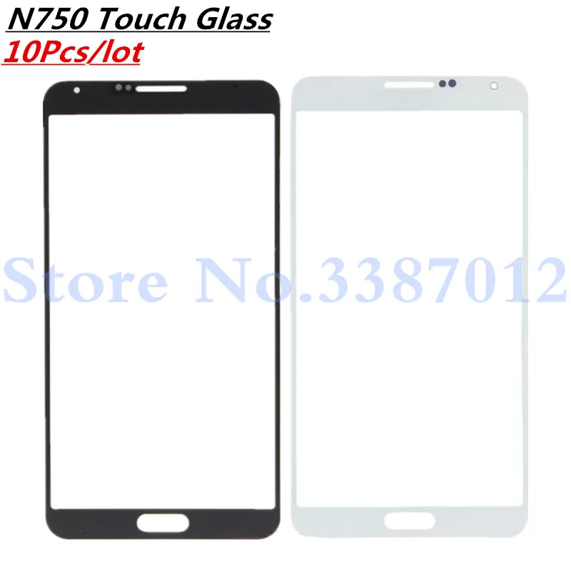 10 шт./лот для Samsung Galaxy Note3 Neo Note 3 N750 N7505 Переднее стекло сенсорный экран внешняя