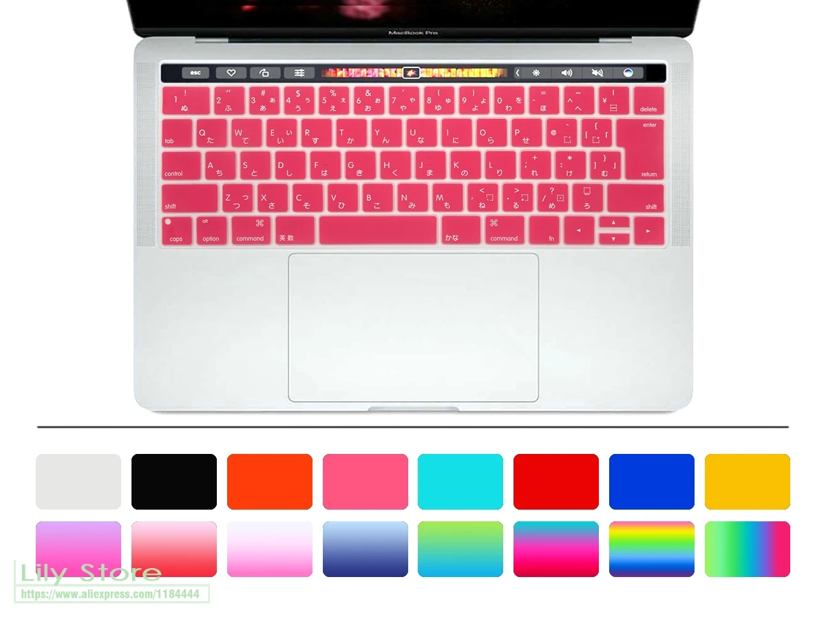 Чехол для японской клавиатуры кожаный чехол Macbook New Pro 13 &quotA1706 и Retina 15&quot A1707 2017 с