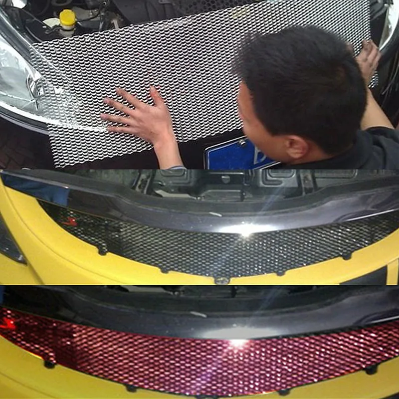 

Универсальная автомобильная решетка Autoleader 100x33 см, алюминиевая решетка для автомобиля и транспортного средства, черная сетка для кузова, че...