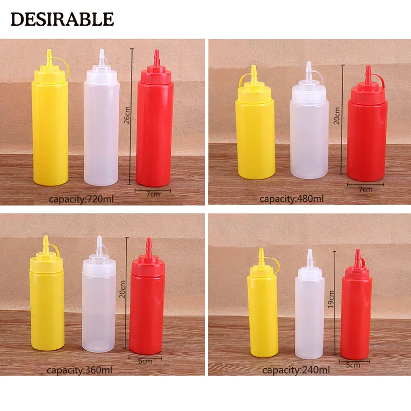 2 шт. пластиковые бутылки для соуса 8 24 унции|plastic sauce bottle|squeeze bottlejam bottle |