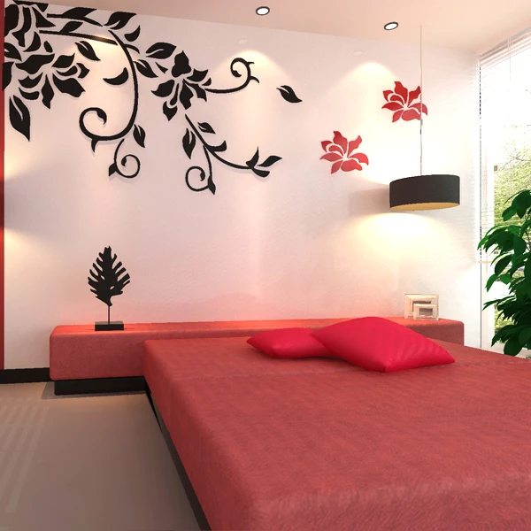 

Wall stickers wall stickers tv background wall stickers crystal three-dimensional relief