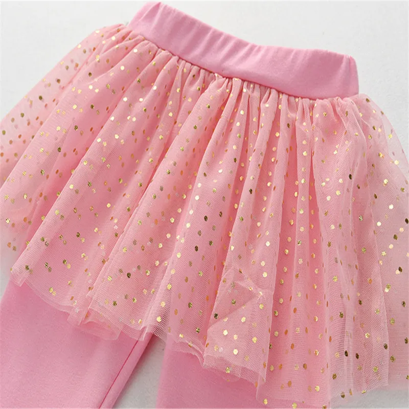 Леггинсы для малышей брюки хлопковая юбка-обманка из двух предметов узкие