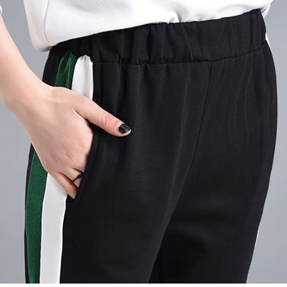2018 Fashion Hot Harem Pants Slim Trousers High Waist Striped Design Visually Elongate Leg Pant Thin Pencil Casual | Женская одежда